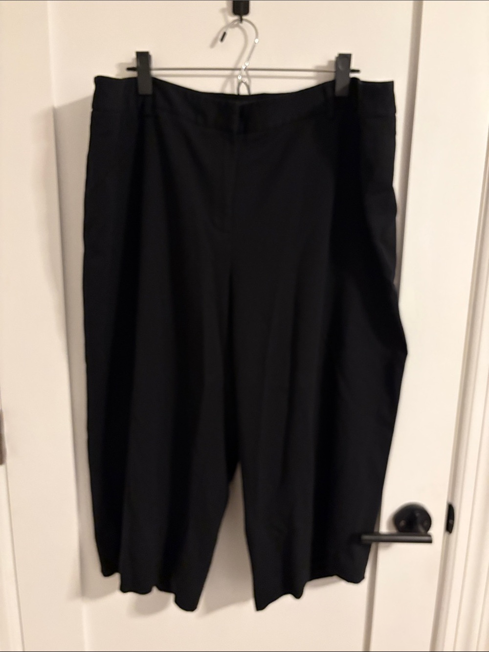 Lane Bryant black women’s plus wide leg capris. Size 22.